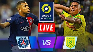 🔴LIVE PSG VS Nantes  France Ligue1 202324⚽️LIVE Score [upl. by Bernelle]