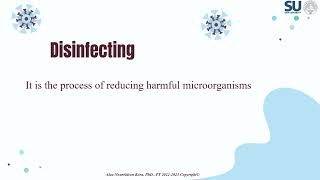 Infection Control Lecture 9 Cleaning Disinfecting amp Sterilizing Fall 2023 Voice Over [upl. by Kcirevam]