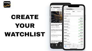 How To Create Your Watchlist On Investingcom App [upl. by Vivianne]