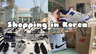 shopping in korea vlog 🇰🇷 outlet store Nike Adidas New Balance etc 🥳 streetwear haul [upl. by Lundin]