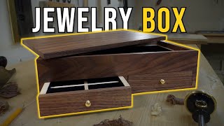 Making a jewelry box for my wife  hand cut joinery [upl. by Gusti]