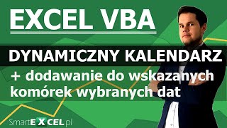 Dynamiczny kalendarz w Excelu za pomocą VBA Metoda ApplicationInputBox [upl. by Iliak]