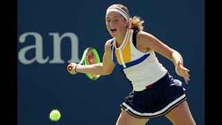 2017 KEB Hana BankIncheon Airport Korea Open Quarterfinals  Shot of the Day  Jelena Ostapenko [upl. by Nunes]