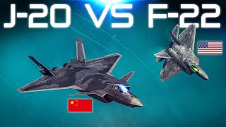 F22 Raptor Vs J20  F22 Cobra  Air Superiority  Digital Combat Simulator  DCS [upl. by Yde682]