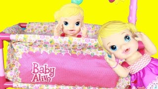 BABY ALIVE Doll NEW Pack N Play Crib Doll Furniture [upl. by Kram587]