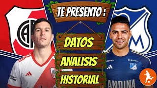 Te presento datos del River vs Millonarios hoy  Historial análisis y como vienen los equipos [upl. by Celina]