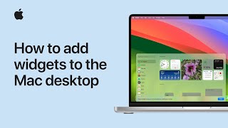 How to add widgets to the Mac desktop  Apple Support [upl. by Vizzone]