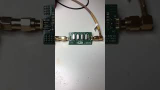 10MHz 4 Pole CrystalXTAL Ladder Filter Testboard Response Test [upl. by Merat]