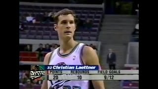 Christian Laettner  Pistons Highlights vs Nets 20 pts 10 reb 6 ast [upl. by Otir288]