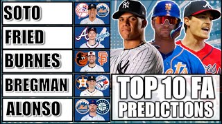 MLB Free Agent Predictions For The 202425 Offseason [upl. by Aneeh]