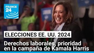 “Labour day” el centro de la campaña de Kamala Harris en Detroit • FRANCE 24 Español [upl. by Brittaney793]