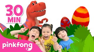 💃🕺 Dance amp Sing Along with Dinosaurs  More  Easter Special Compilation  Pinkfong Kids Songs [upl. by Wooster]