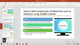 How to capture Screenshots for failed test cases in Selenium using TestNG Listeners [upl. by Eilahtan]