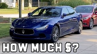 Cost Of Owning A Maserati Ghibli Used [upl. by Howarth]