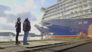 MEYER WERFT  Float Out  Ausdocken Spirit of Discovery [upl. by Yraillih]