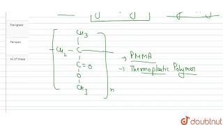 The commercial name of polymethyl methacrylate P M M A is [upl. by Ydospahr279]