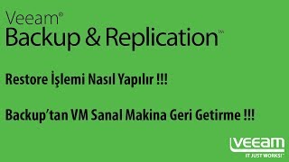 Veeam Backup amp Replication RESTORE Nasıl Yapılır [upl. by Anilos]