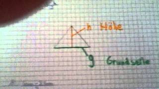 Mathe Flächeninhalt eines Dreiecks  Geometrie für Anfänger [upl. by Berk]