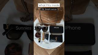 What Fits Inside YSL Small LouLou Bag shorts YSL yslbag designerbags [upl. by Odnumyar945]