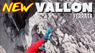 FERRATA VALLON Completamente Nuova⚠️  Rifugio Kostner  Gruppo del Sella  Alta Badia [upl. by Stannfield]