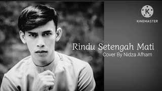 Rindu Setengah Mati  DMasiv  Cover By Nidza Afham lirik [upl. by Tnomyar]