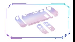 Nintendo Switch Dockable Protective Case  Joycon Faceplate and Thumb Cap [upl. by Stannwood932]