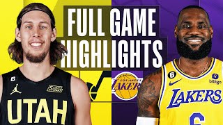 JAZZ at LAKERS  FULL GAME HIGHLIGHTS  April 9 2023 [upl. by Nirtak]