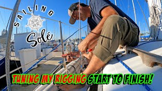 HOW TO tune my SAILBOAT RIGGING  Catalina 30 BOAT WORK [upl. by Paz767]