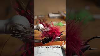 Fly patterns articulated crawfish fishingflyfishingbassfishingbass [upl. by Annaoi780]