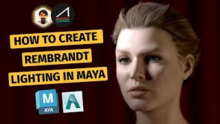 Rembrandt Lighting in Maya and Arnold [upl. by Rexanna]