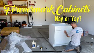 Forevermark 36” Sink Base Cabinet Build  Ice White Shaker [upl. by Sidalg]