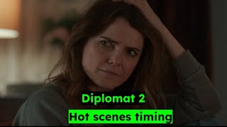 The Diplomat season 2 hot scenes timing  Keri Russell hot scenes  kate and kiss scene  Netflix [upl. by Shumway531]