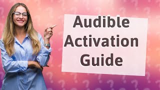 How to activate Audible on MP3 player [upl. by Lexis284]