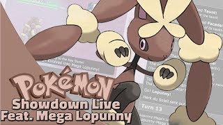 Mega Lopunny Laddering Pokemon Sun and Moon OU Showdown Live WOPJellicent Smogon OU Team [upl. by Nam64]