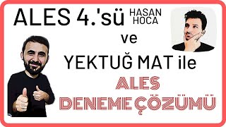 ALES DENEMEPDF ALES Türkiye  4sü ve Yektug Mat ile OSYM TARZI DENEME Ales cikmis soru mantig [upl. by Annirak]