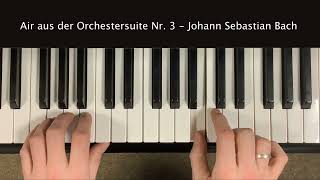 Air  Bach  KlavierTutorial Anfang [upl. by Fein315]