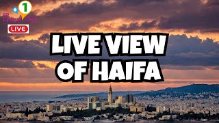 Israel LIVE ​​View of Haifa’s skyline [upl. by Alitta]