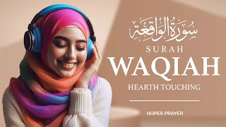 Surah Al Waqiah سورة الواقعة  Relaxing heart touching unbelievable voice  Hopes Prayer [upl. by Wiebmer]