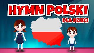 MAZUREK DĄBROWSKIEGO  Hymn Polski dla dzieci  Nauka pierwszej zwrotki hymnu  podkład [upl. by Menashem]