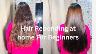 Permanent Hair straightening  Lolane Rebonding Easy Way [upl. by Tait566]