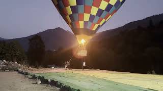 Hot air balloon ride in Manali A sky high adventure [upl. by Ellerahs]