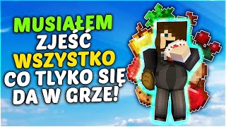 TEN FILM SKOŃCZY SIE GDY ZJEM KAŻDY RODZAJ JEDZENIA W MINECRAFT [upl. by Egas]