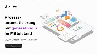 Prozessautomatisierung mit generativer KI im Mittelstand  turian Webinar [upl. by Zenitram]