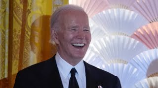 Joe Biden mumbles his way through star studded state dinner speech [upl. by Babby]