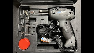 Best Soldering Gun For The Price CHICAGO ELECTRIC WELDING 100 Watt Soldering Gun Kit Review [upl. by Sirahc680]