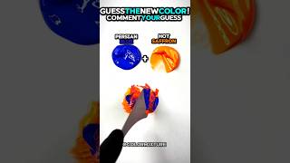 Mixing paint colors 🧡💙 will give  🫣 🤔 mixingcolors colormixing paintmixing shorts [upl. by Idnahs]