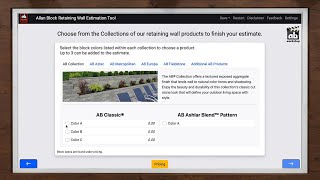 Choose your Allan Block Retaining Wall Product for the AB Estimating Tool [upl. by Kask727]