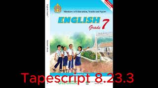 English Grade 7 Tapescript 8233 [upl. by Anitnahs]