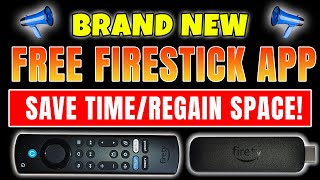 🔥 NEW APP for FIRESTICK  FREE UP SPACE with One CLICK 🔥 [upl. by Daitzman814]