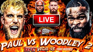 🔴UFC VEGAS 45 DERRICK LEWIS vs CHRIS DAUKAUS  JAKE PAUL vs TYRON WOODLEY 2 LIVE FREE FIGHT REACTION [upl. by Lareena]